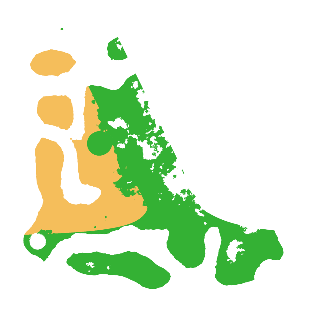 Biome Rust Map: Barren, Size: 3500, Seed: 942716