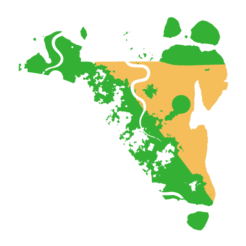 Biome Rust Map: Procedural Map, Size: 3500, Seed: 682194