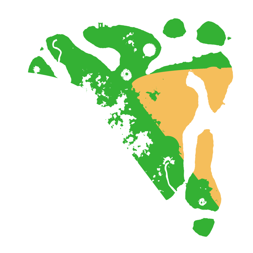 Biome Rust Map: Procedural Map, Size: 3500, Seed: 682194