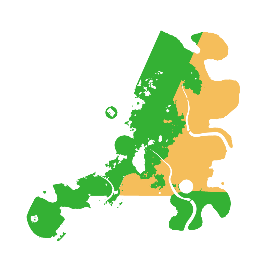 Biome Rust Map: Procedural Map, Size: 3500, Seed: 2301746