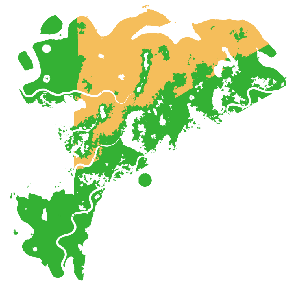 Biome Rust Map: Procedural Map, Size: 6000, Seed: 109329859