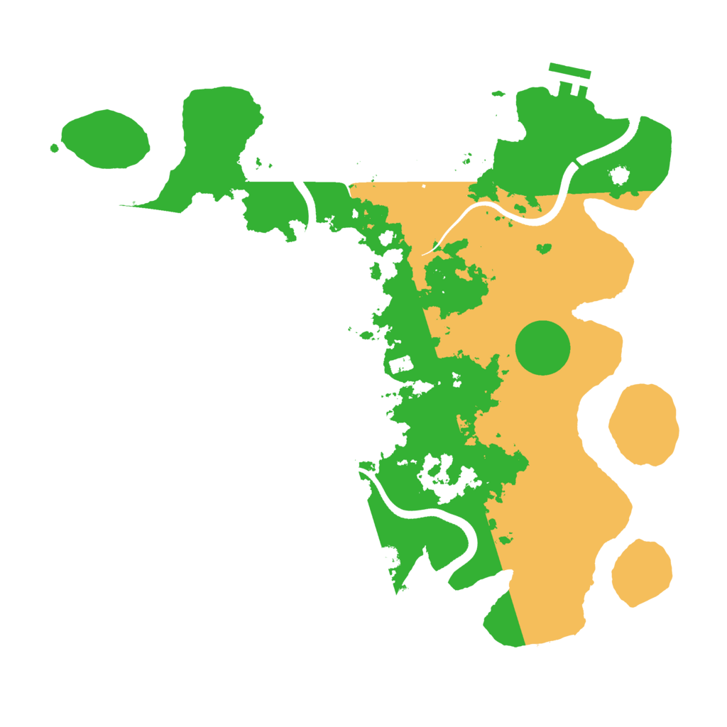 Biome Rust Map: Procedural Map, Size: 3500, Seed: 4792863