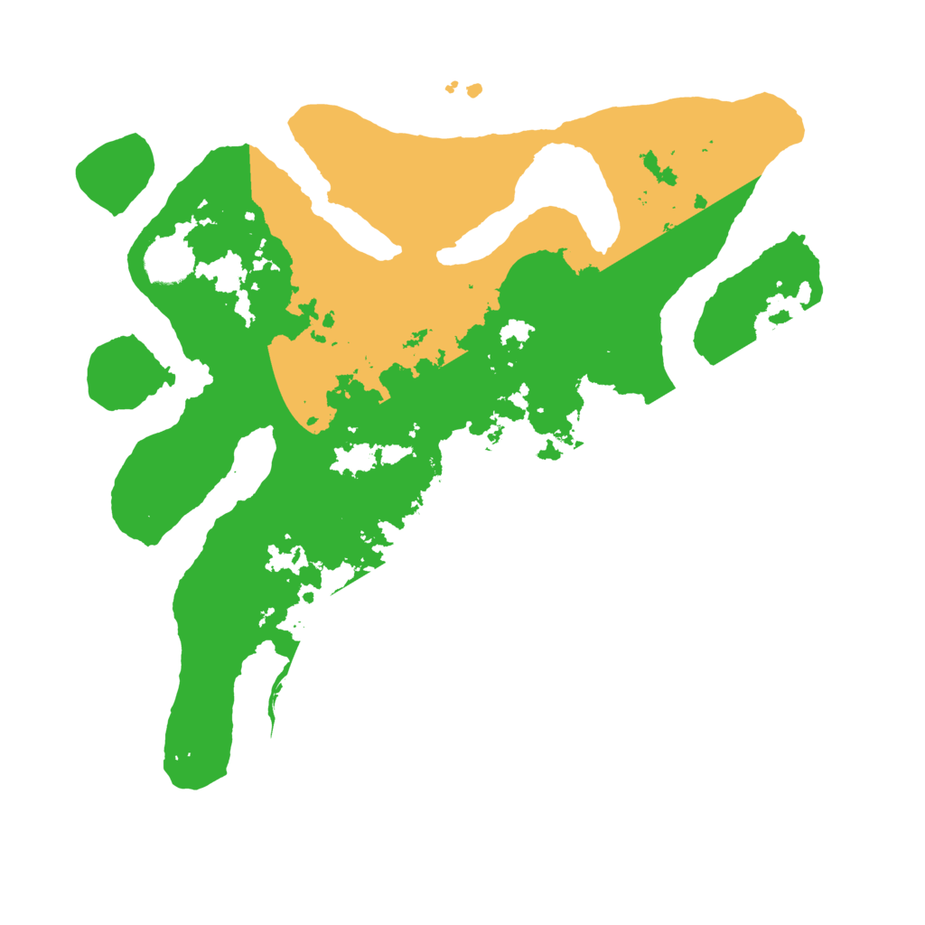 Biome Rust Map: Barren, Size: 3500, Seed: 866360