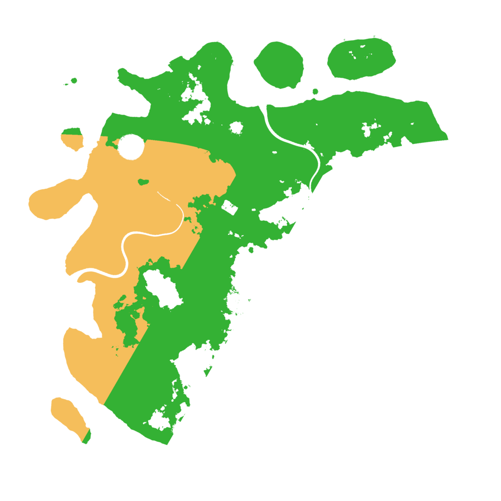 Biome Rust Map: Procedural Map, Size: 3500, Seed: 3798606