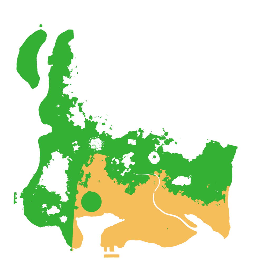 Biome Rust Map: Procedural Map, Size: 3500, Seed: 3019782