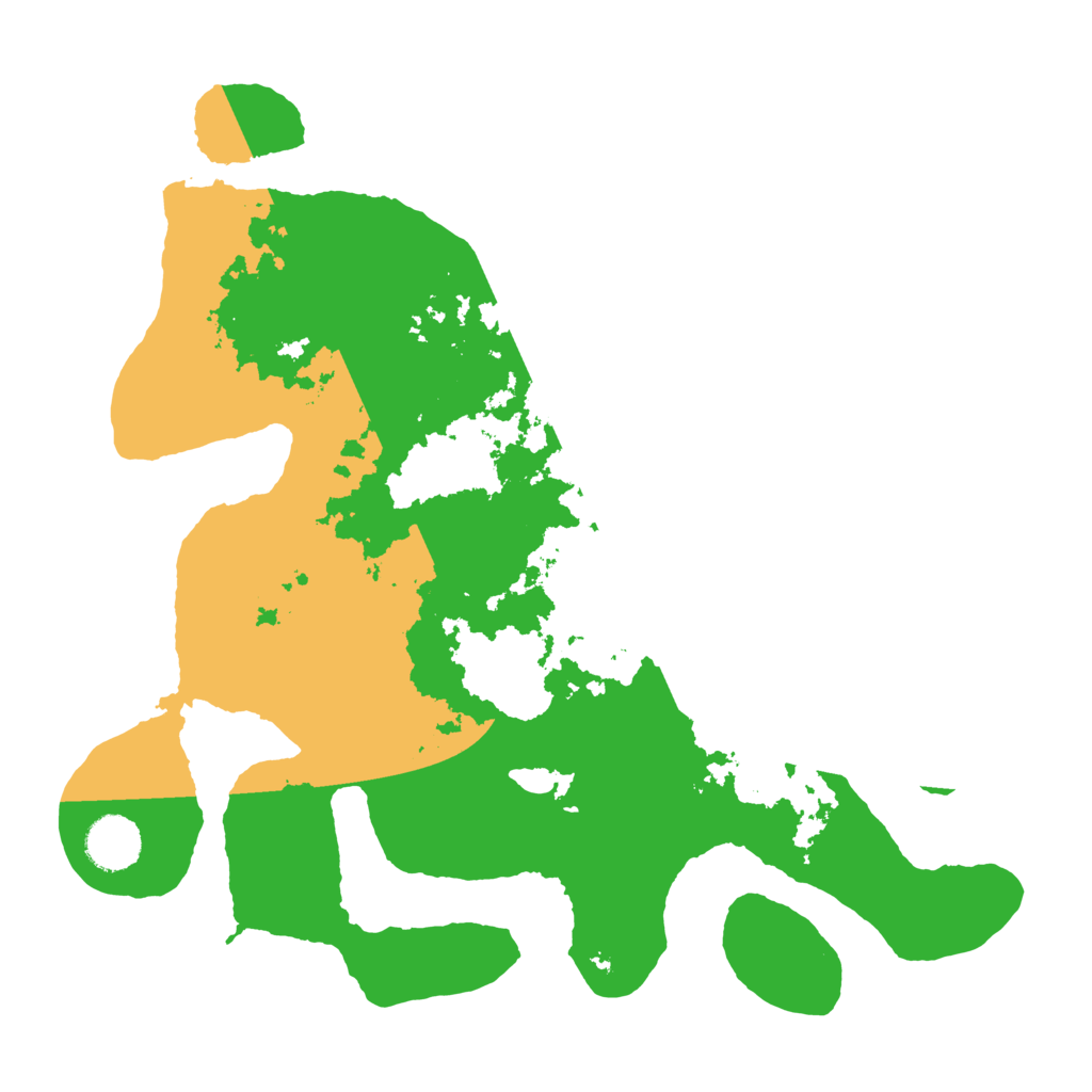 Biome Rust Map: Barren, Size: 3500, Seed: 3616685