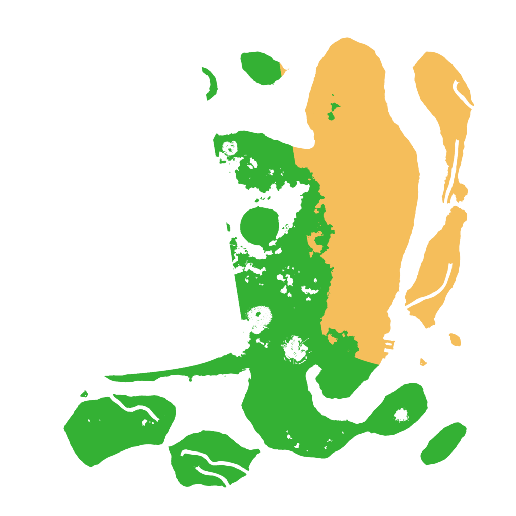 Biome Rust Map: Procedural Map, Size: 3550, Seed: 463405