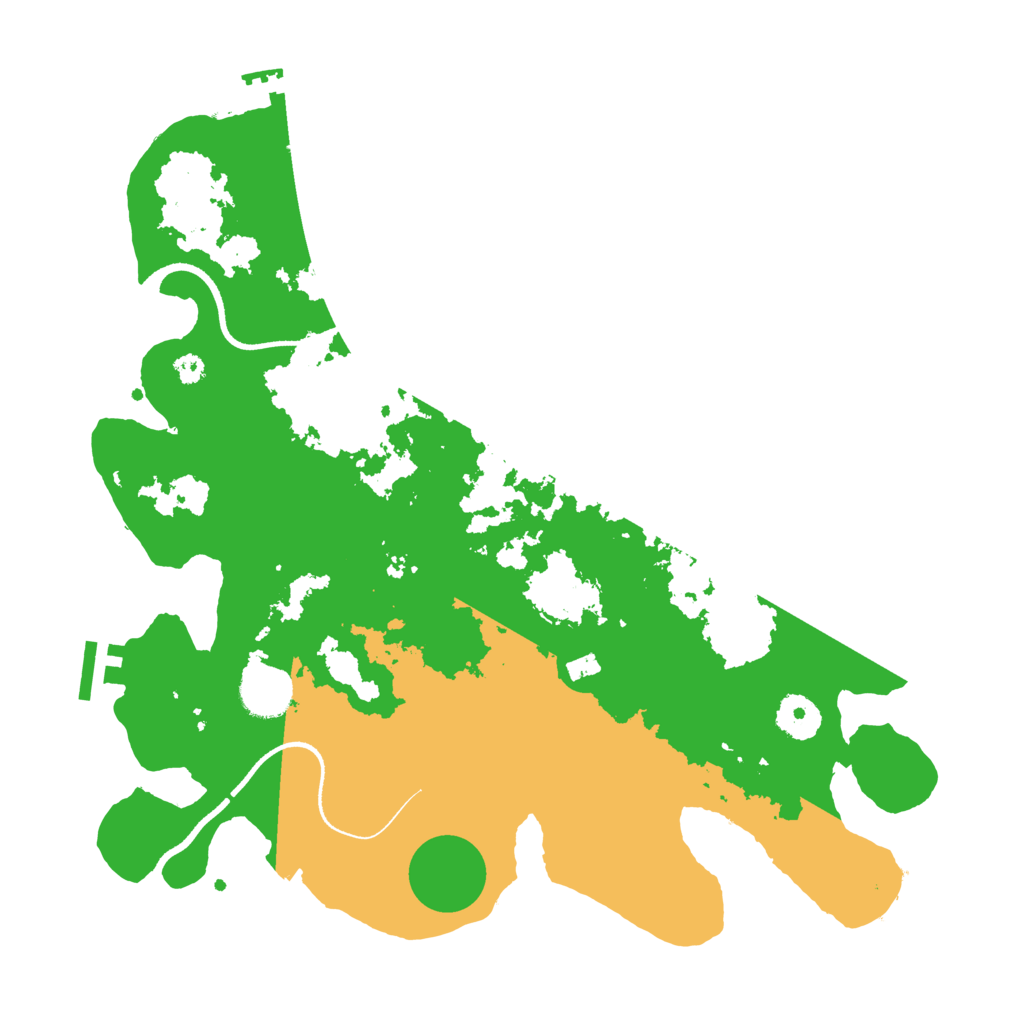 Biome Rust Map: Procedural Map, Size: 3500, Seed: 3172993