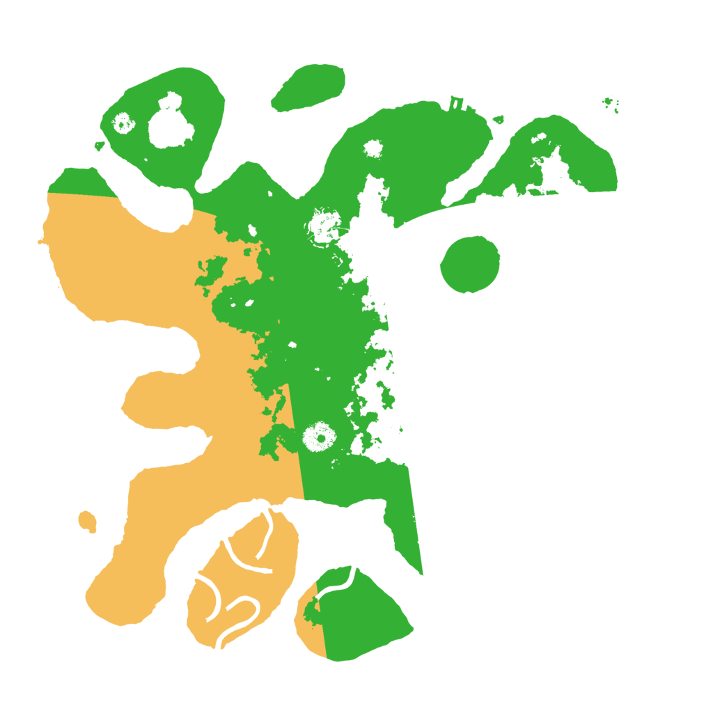 Biome Rust Map: Procedural Map, Size: 3500, Seed: 1159972