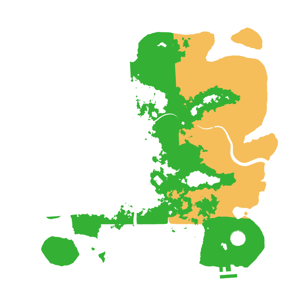 Biome Rust Map: Procedural Map, Size: 3500, Seed: 1350717