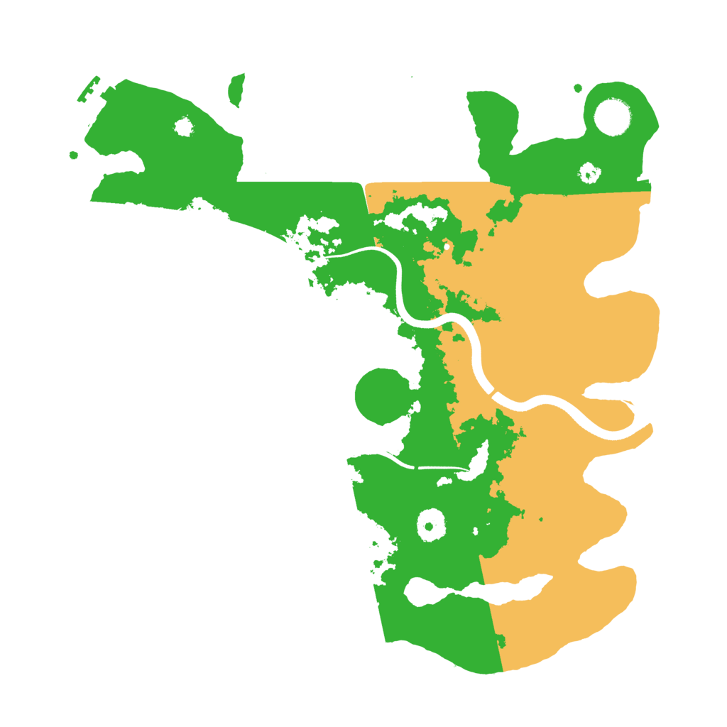 Biome Rust Map: Procedural Map, Size: 3500, Seed: 749605