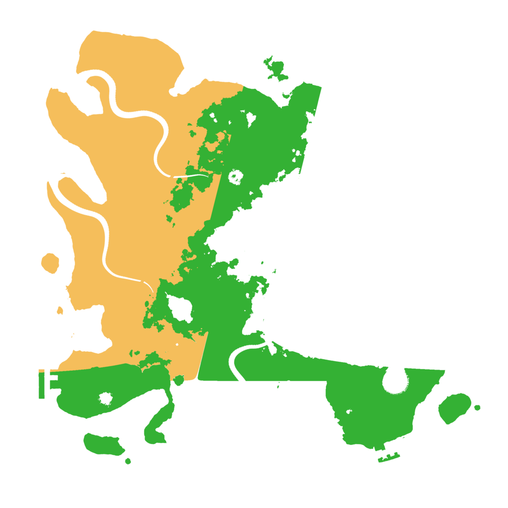 Biome Rust Map: Procedural Map, Size: 3500, Seed: 5438514