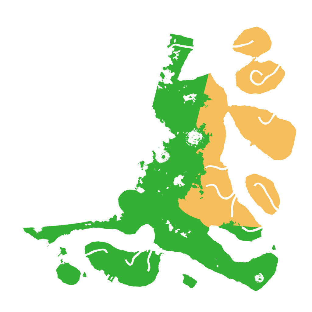 Biome Rust Map: Procedural Map, Size: 3500, Seed: 3268723