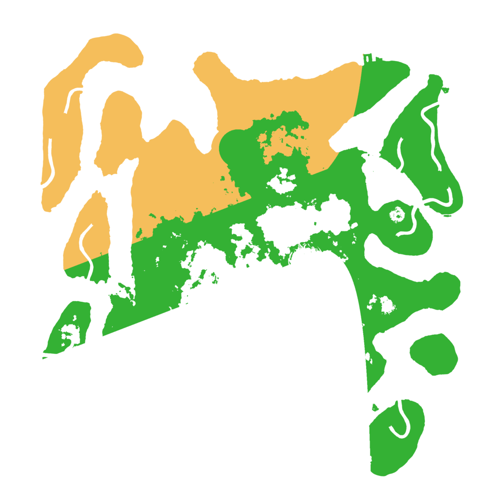 Biome Rust Map: Procedural Map, Size: 3500, Seed: 1579685