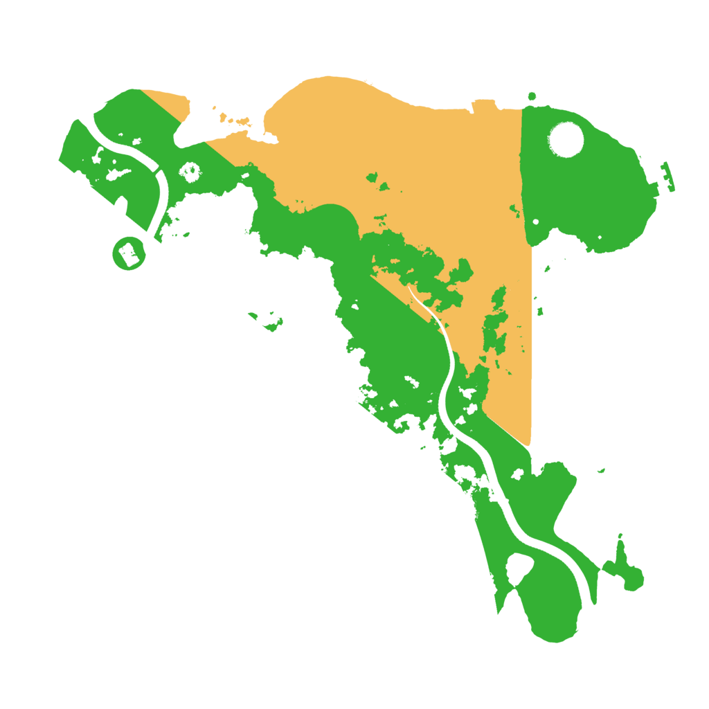 Biome Rust Map: Procedural Map, Size: 3550, Seed: 931558