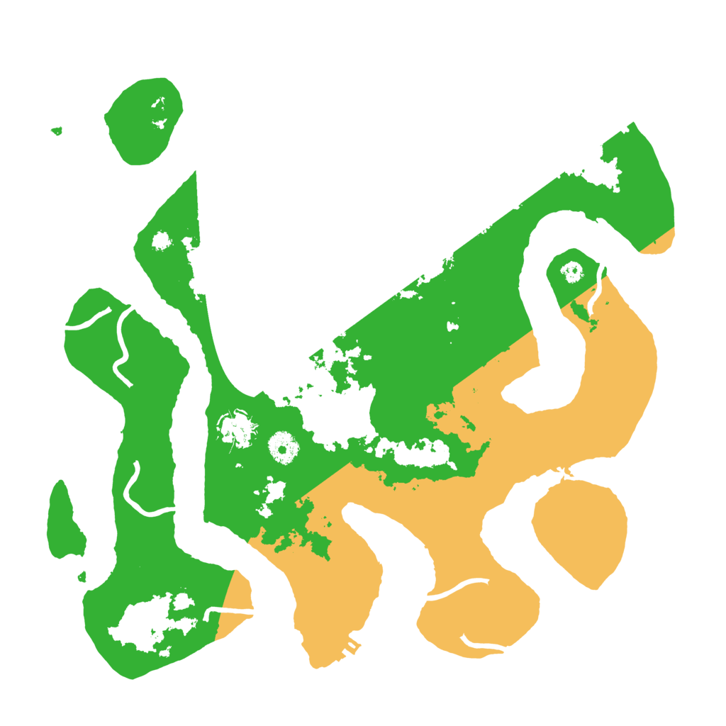 Biome Rust Map: Procedural Map, Size: 3550, Seed: 742668