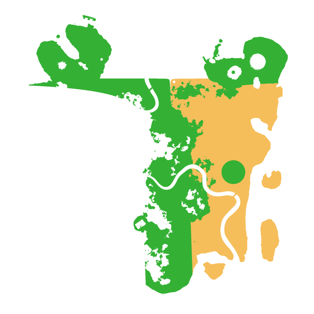 Biome Rust Map: Procedural Map, Size: 3500, Seed: 1136974