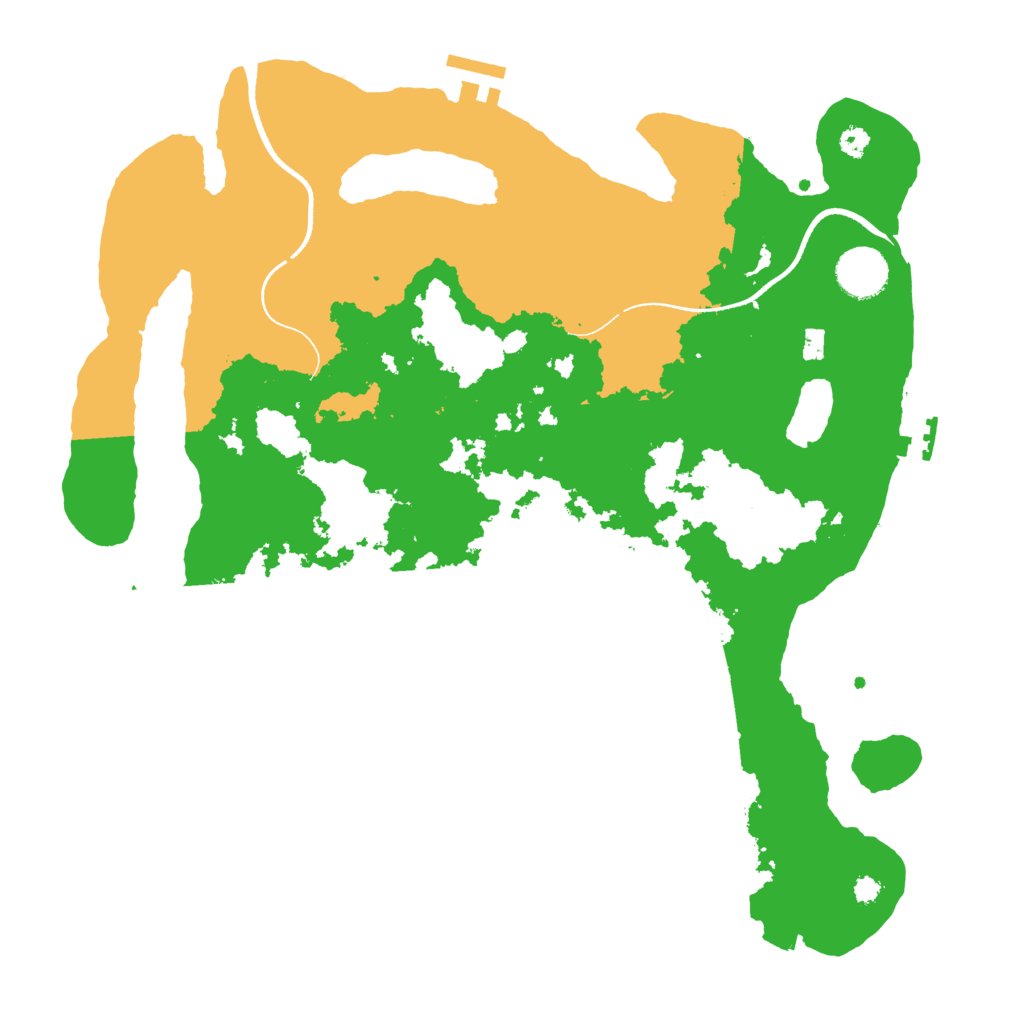 Biome Rust Map: Procedural Map, Size: 3500, Seed: 2182938