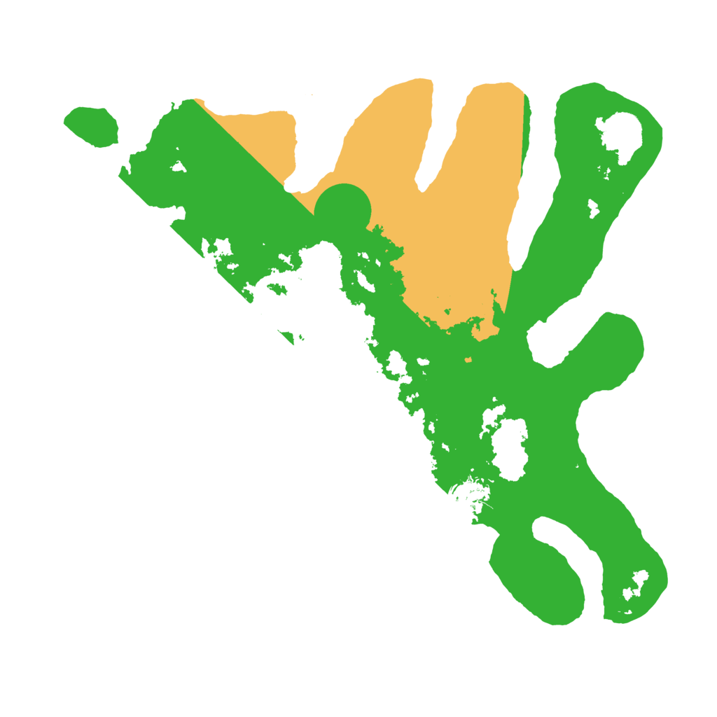 Biome Rust Map: Barren, Size: 3500, Seed: 5001187