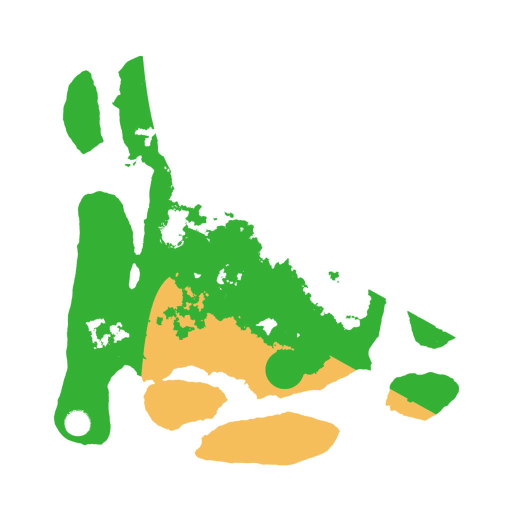 Biome Rust Map: Barren, Size: 3500, Seed: 2164993