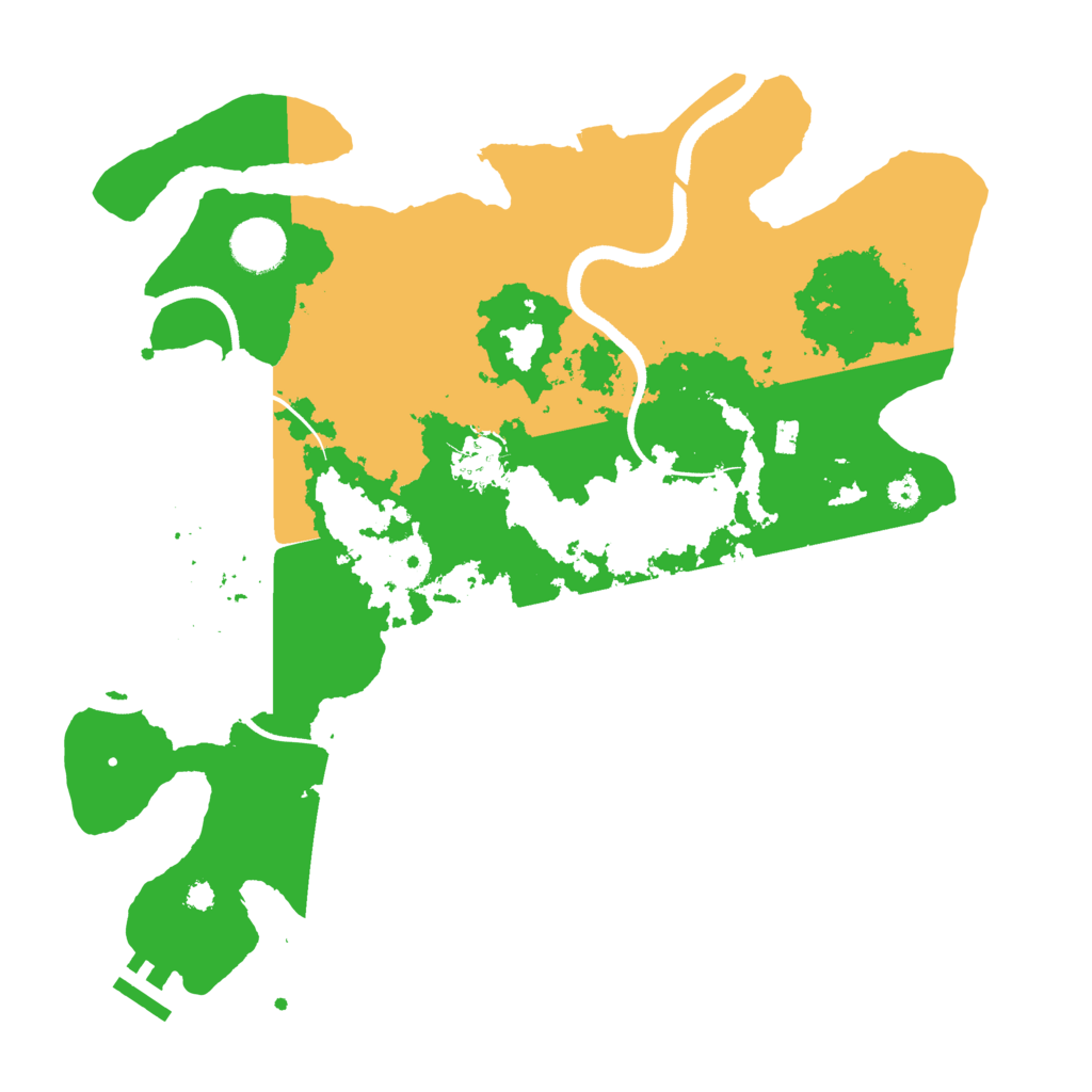 Biome Rust Map: Procedural Map, Size: 3500, Seed: 4535849