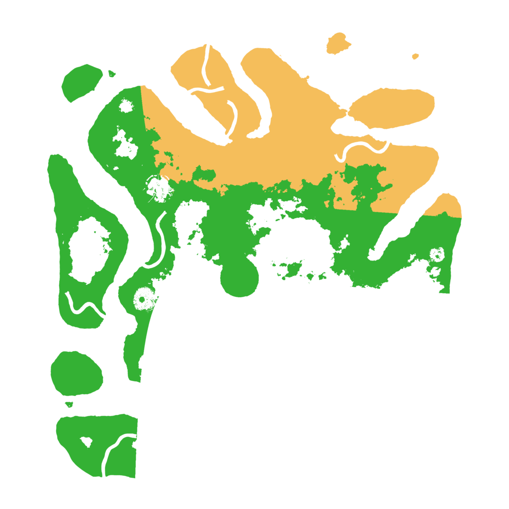 Biome Rust Map: Procedural Map, Size: 3500, Seed: 3855833