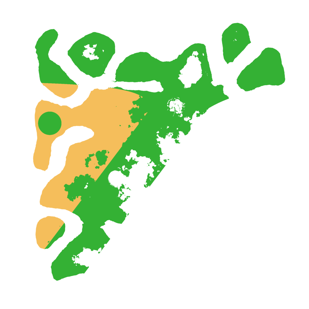 Biome Rust Map: Barren, Size: 3500, Seed: 949622