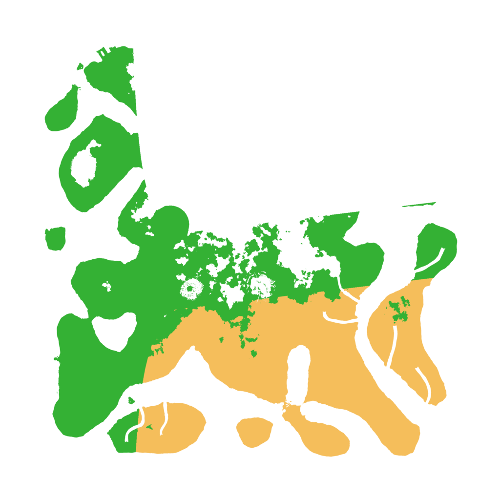 Biome Rust Map: Procedural Map, Size: 3550, Seed: 91329