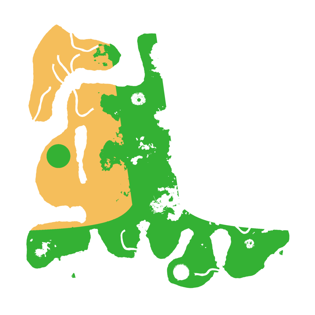 Biome Rust Map: Procedural Map, Size: 3500, Seed: 3514399