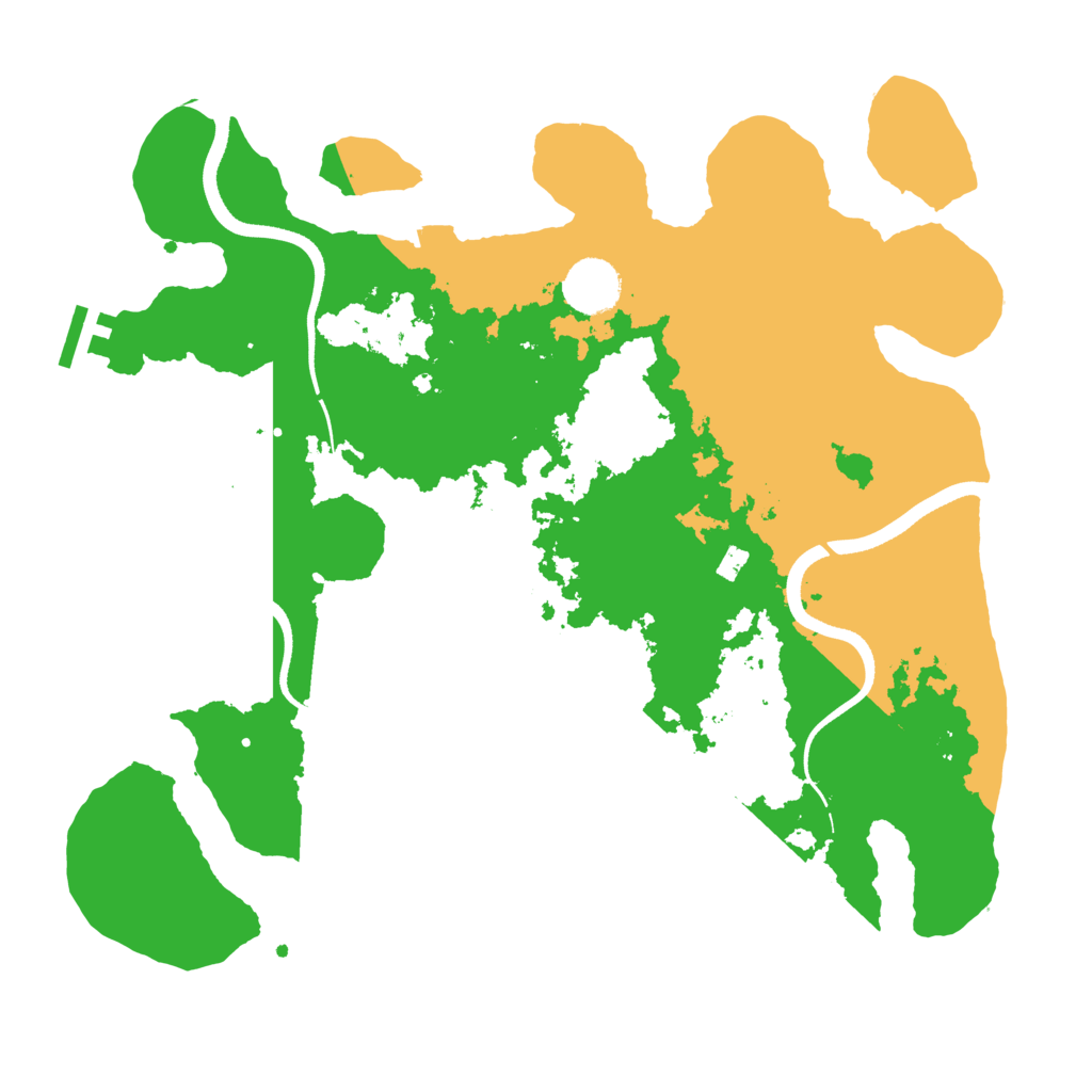 Biome Rust Map: Procedural Map, Size: 3500, Seed: 1909199