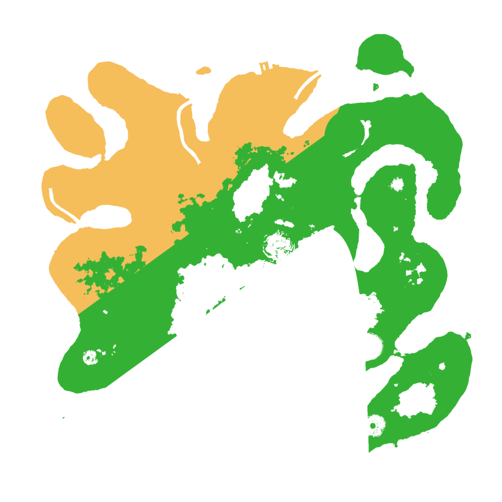 Biome Rust Map: Procedural Map, Size: 3500, Seed: 1422439