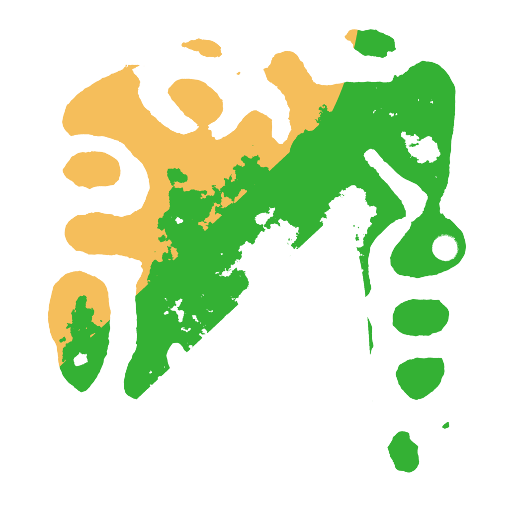 Biome Rust Map: Barren, Size: 3500, Seed: 630098