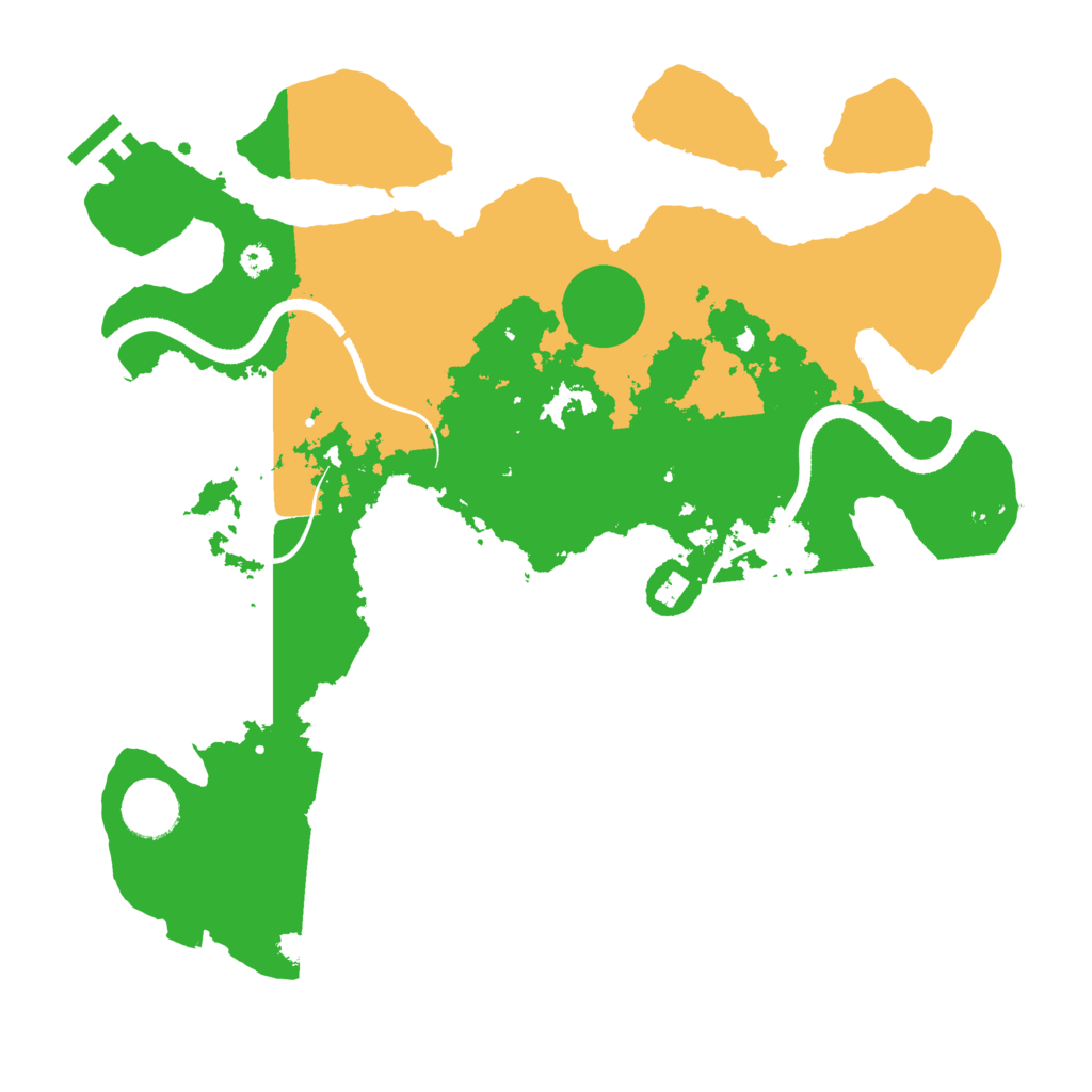 Biome Rust Map: Procedural Map, Size: 3500, Seed: 5440098