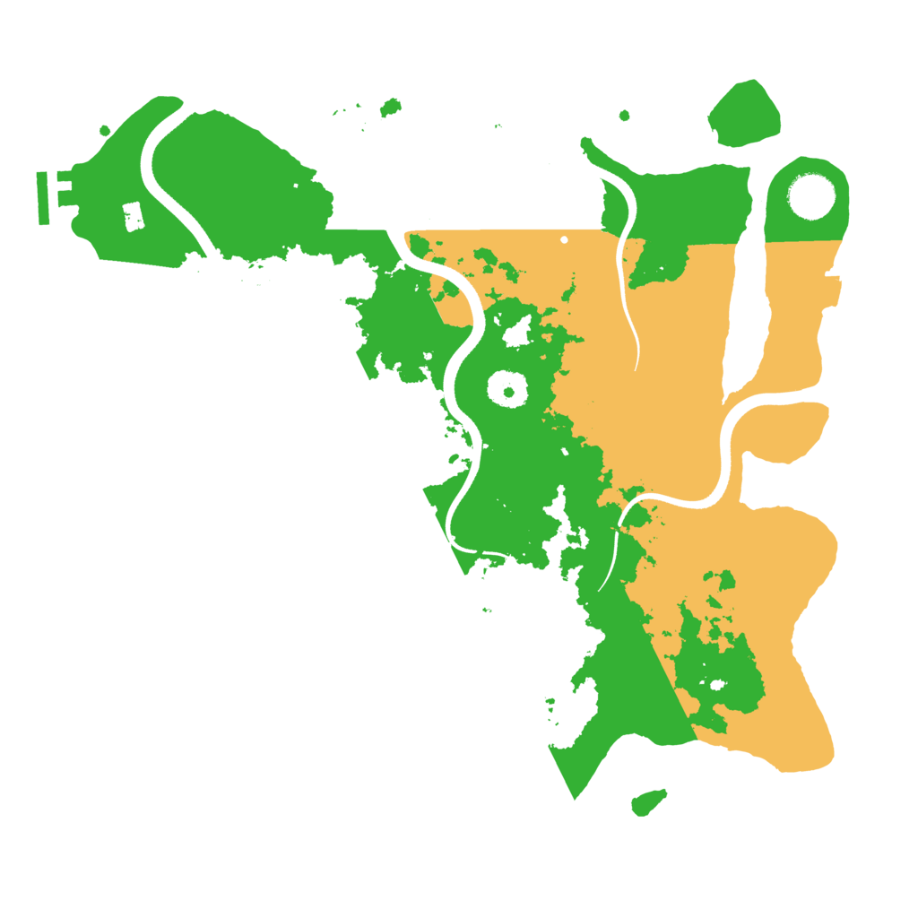 Biome Rust Map: Procedural Map, Size: 3500, Seed: 5293002