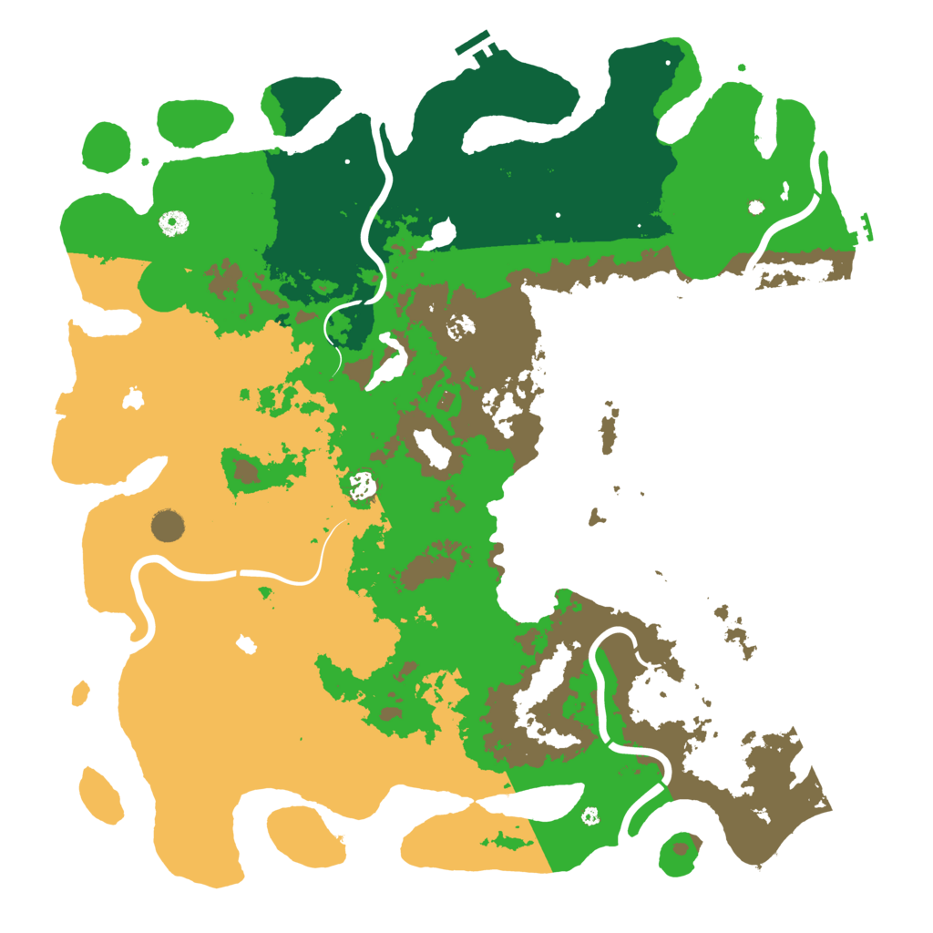 Biome Rust Map: Procedural Map, Size: 5000, Seed: 86858517