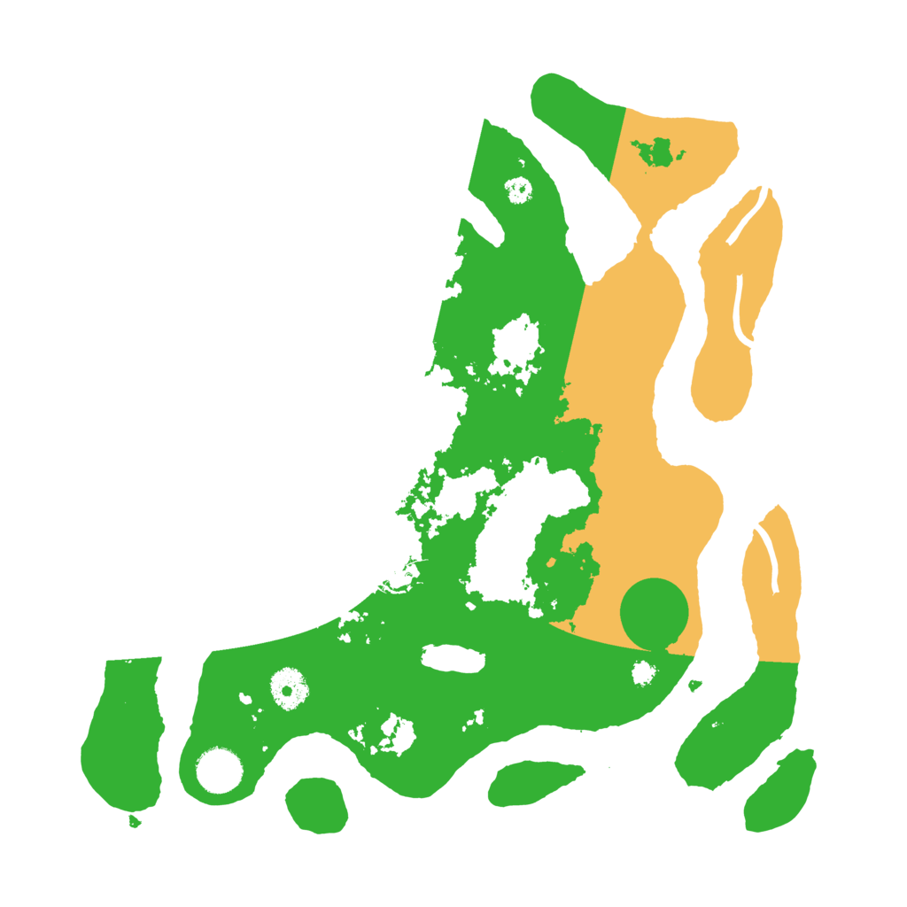 Biome Rust Map: Procedural Map, Size: 3500, Seed: 21939700