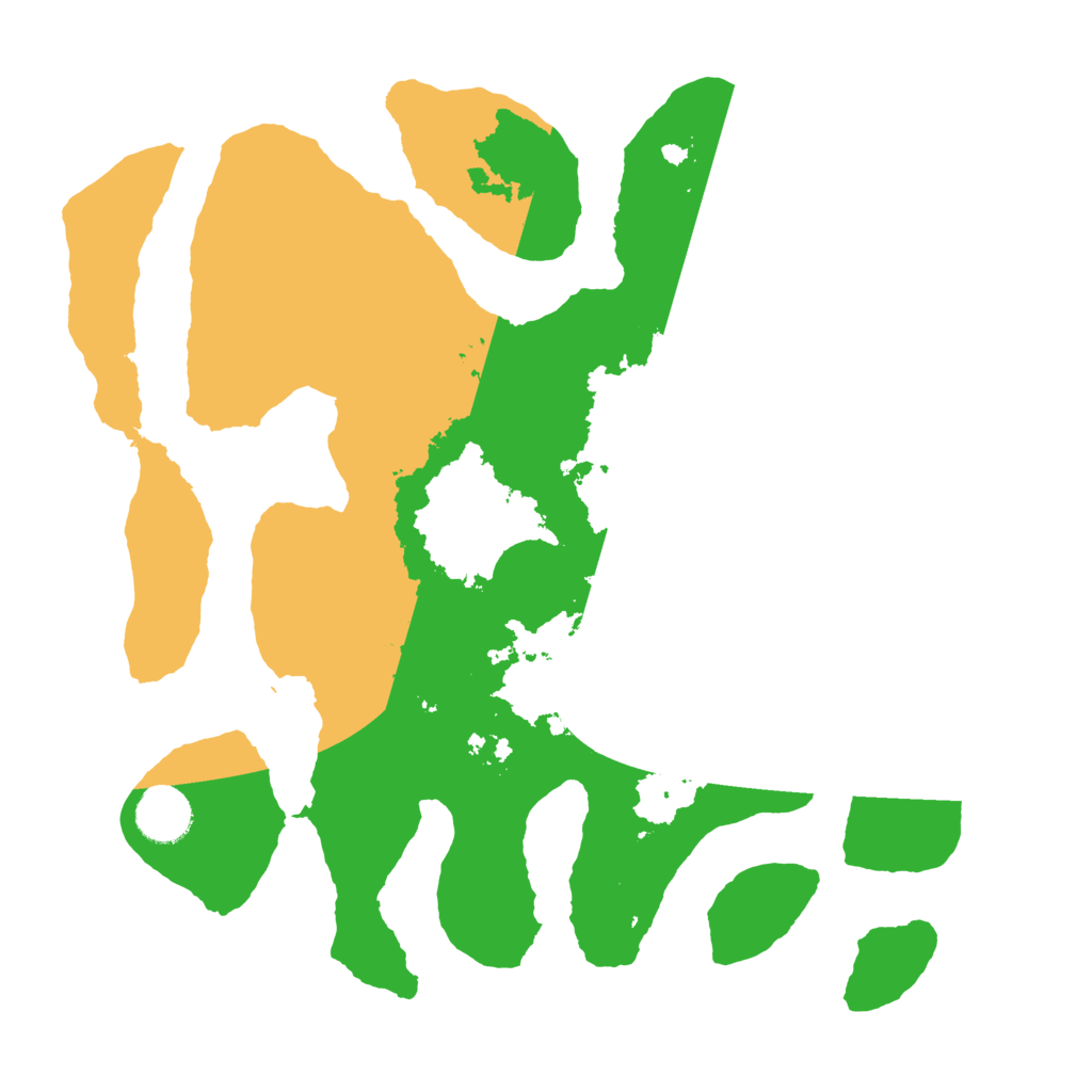 Biome Rust Map: Barren, Size: 3500, Seed: 6195154