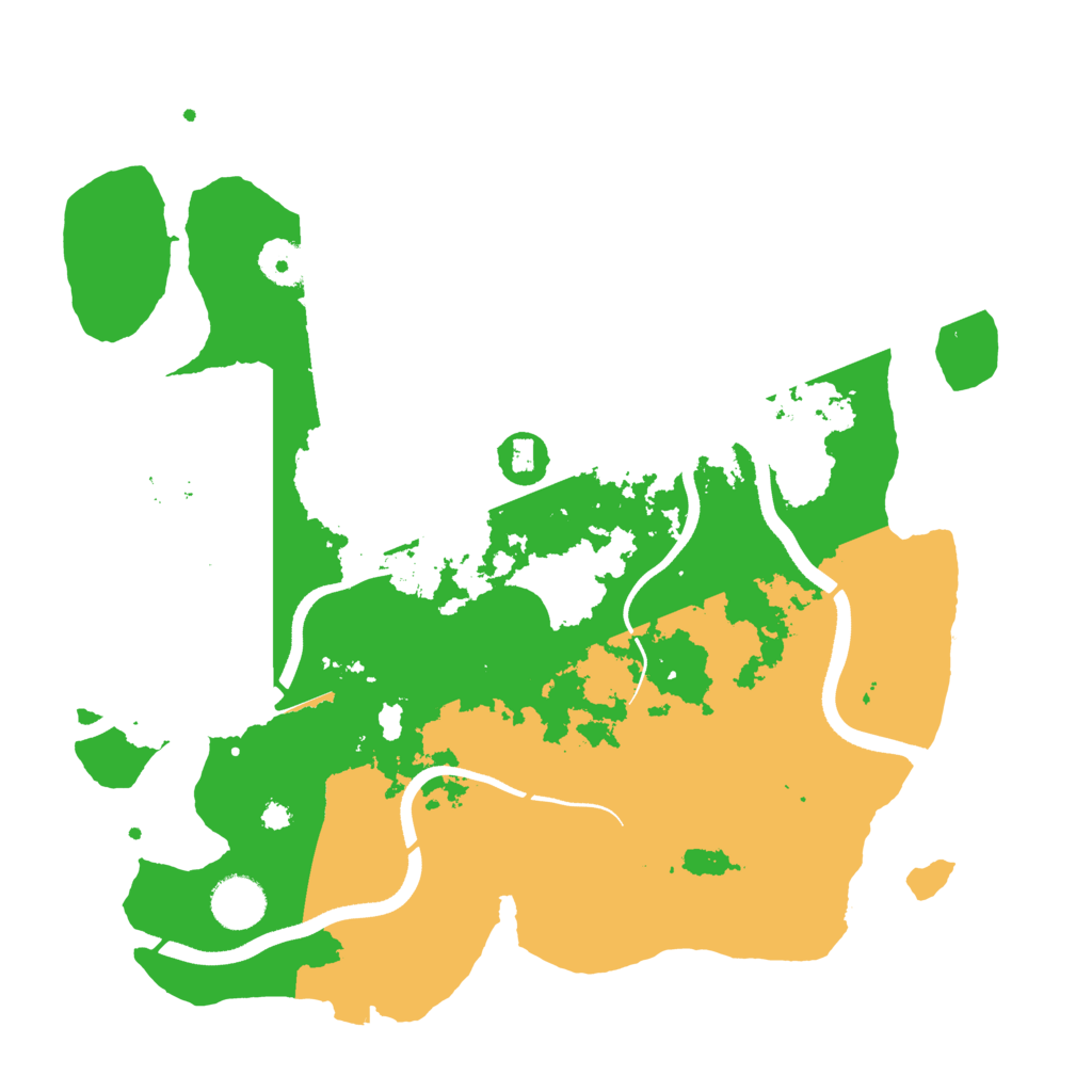 Biome Rust Map: Procedural Map, Size: 3550, Seed: 48114