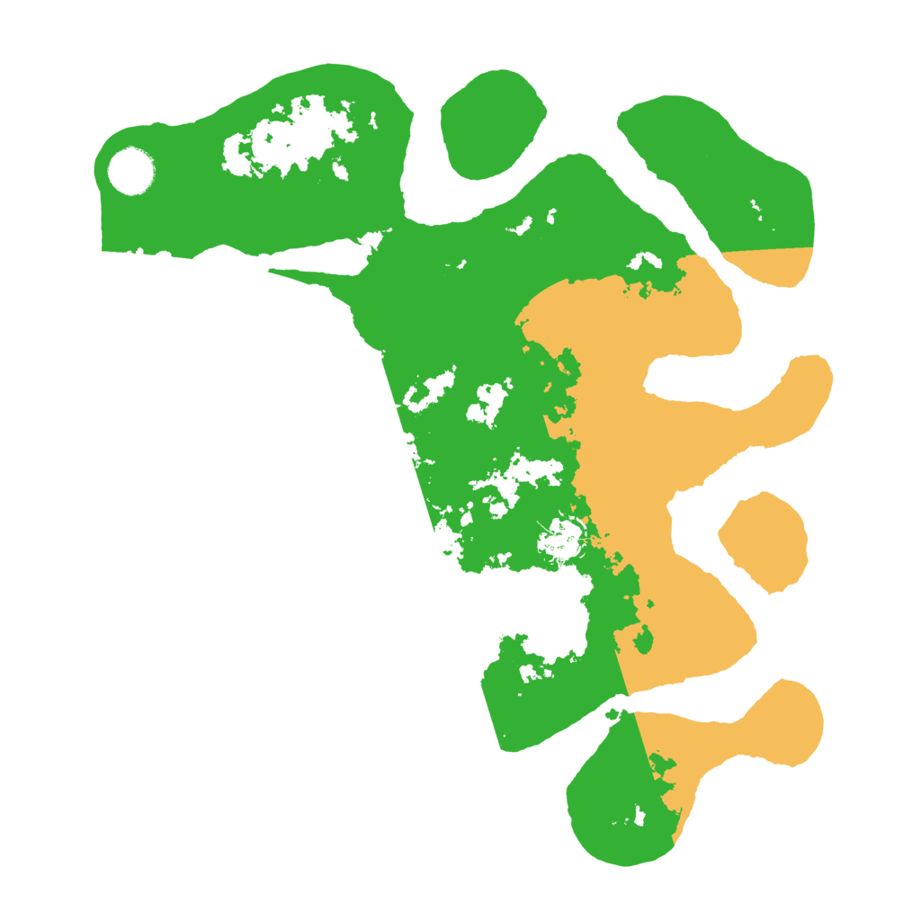 Biome Rust Map: Barren, Size: 3500, Seed: 6173528