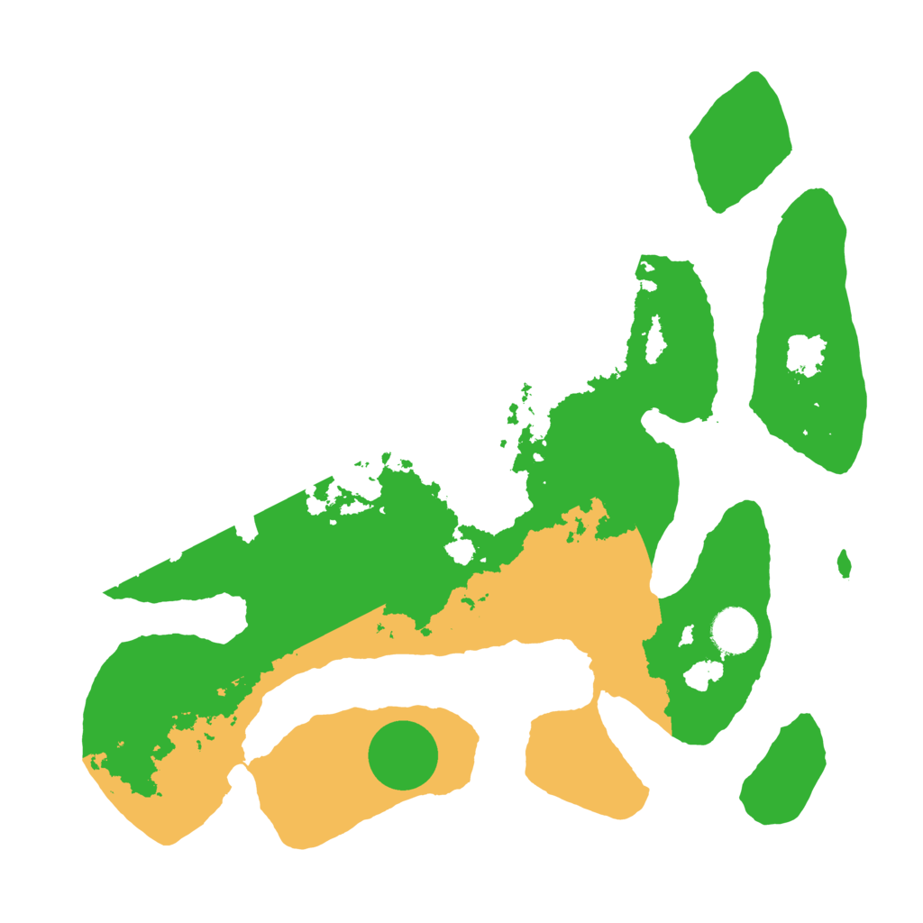 Biome Rust Map: Barren, Size: 3500, Seed: 42864