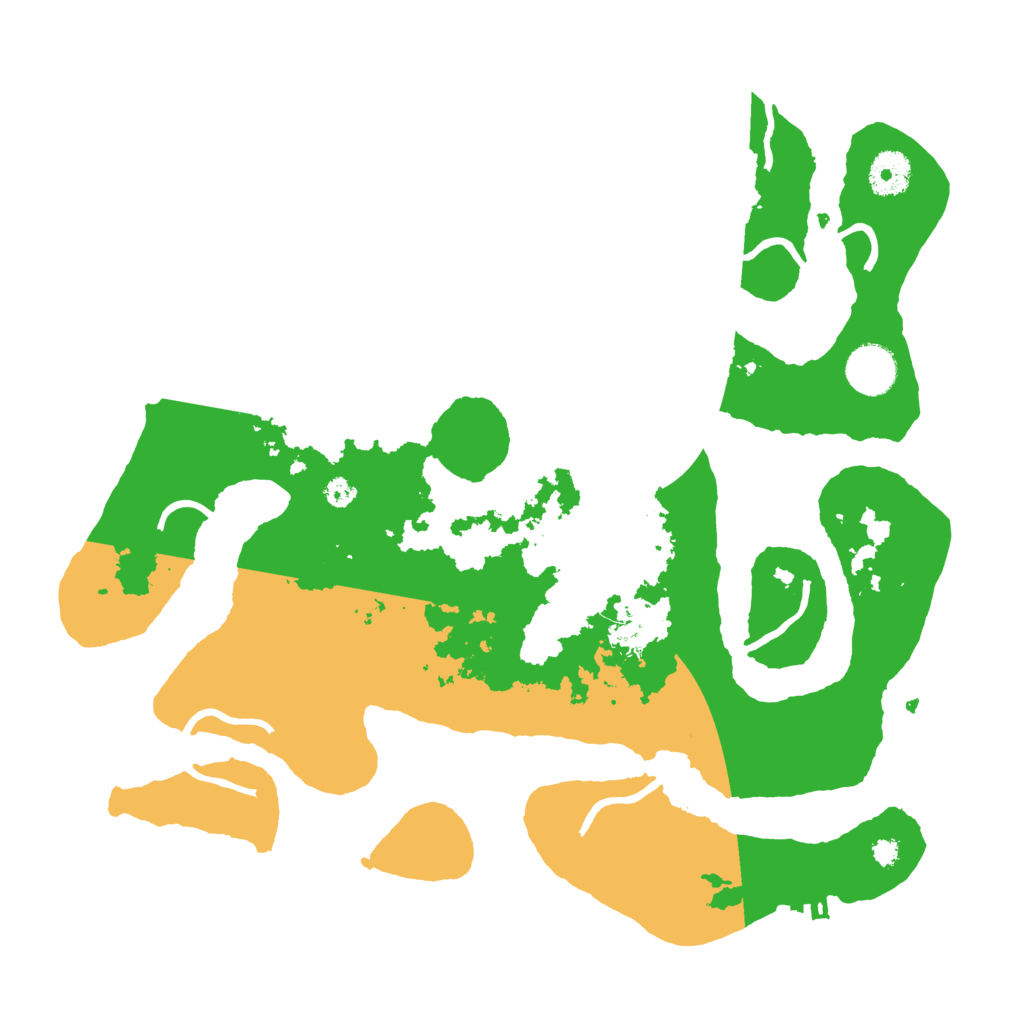 Biome Rust Map: Procedural Map, Size: 3550, Seed: 364353