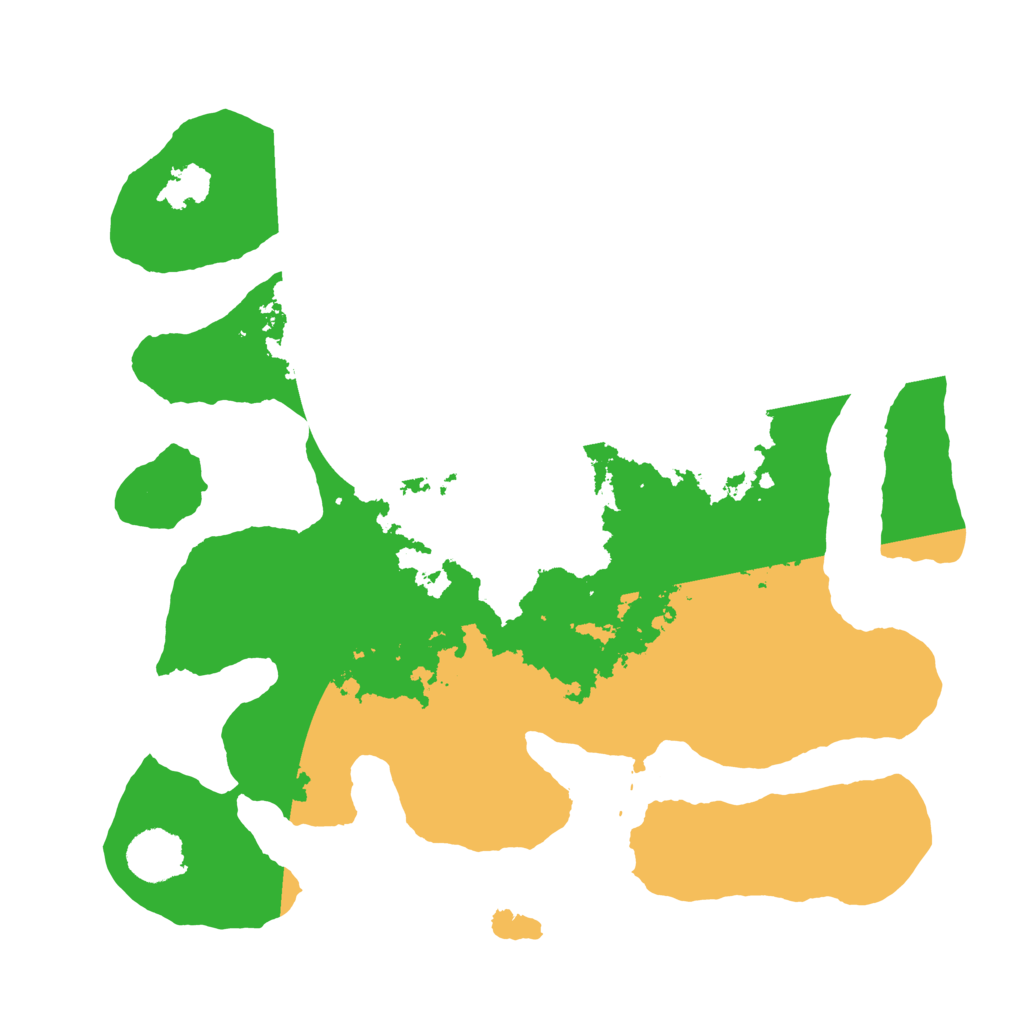 Biome Rust Map: Barren, Size: 3500, Seed: 5266708