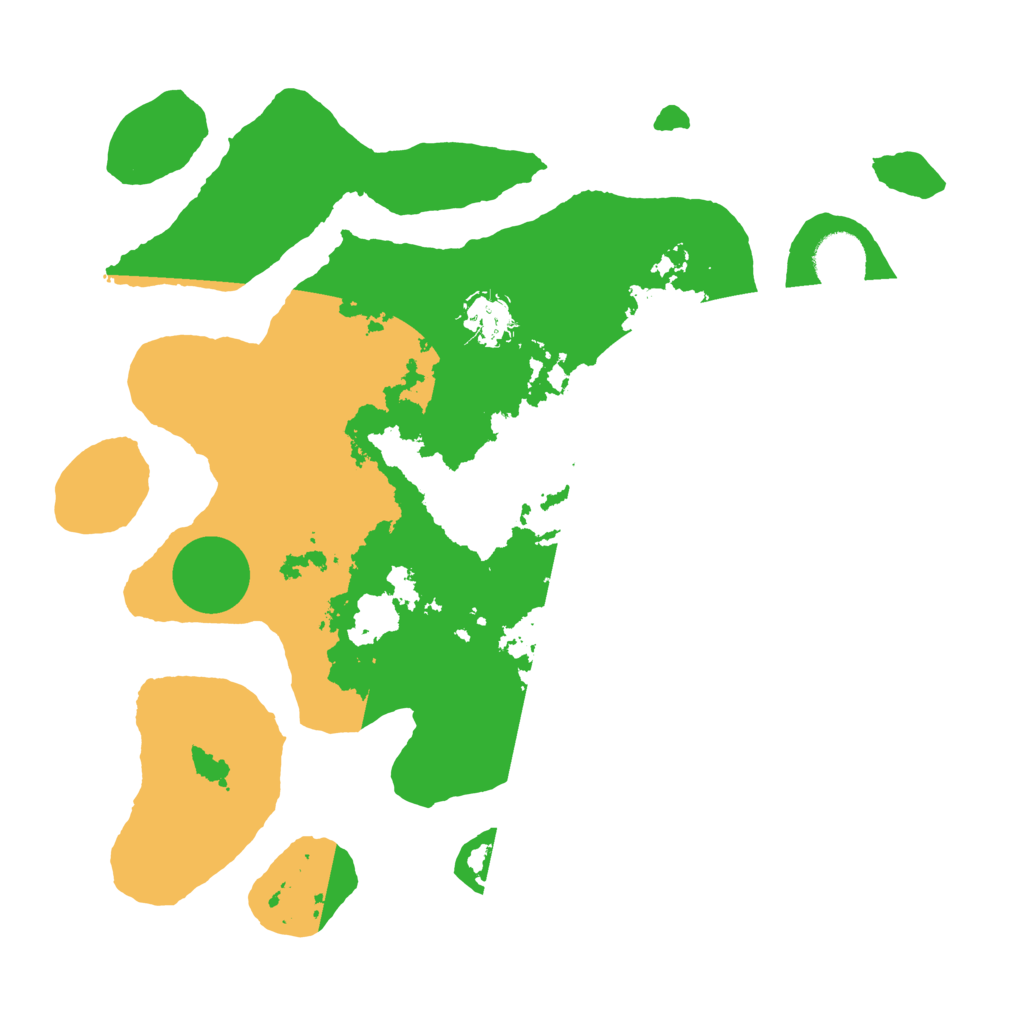 Biome Rust Map: Barren, Size: 3500, Seed: 3170911