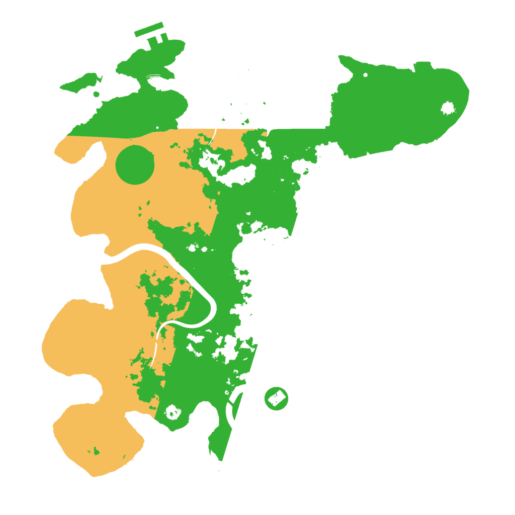 Biome Rust Map: Procedural Map, Size: 3500, Seed: 3697503
