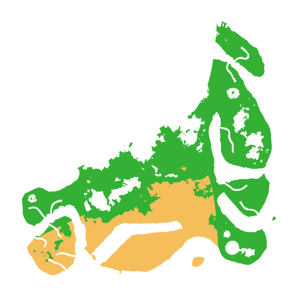 Biome Rust Map: Procedural Map, Size: 3800, Seed: 4738078