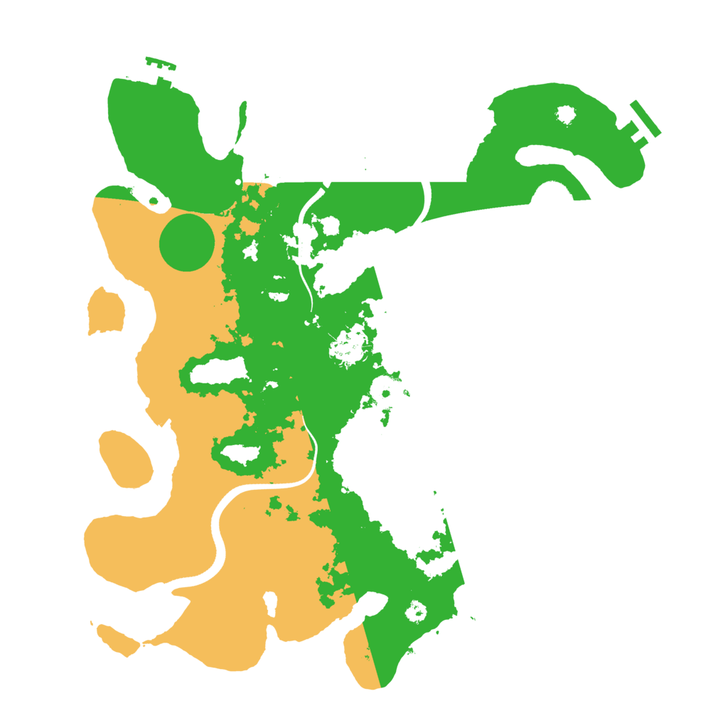 Biome Rust Map: Procedural Map, Size: 3500, Seed: 1241814