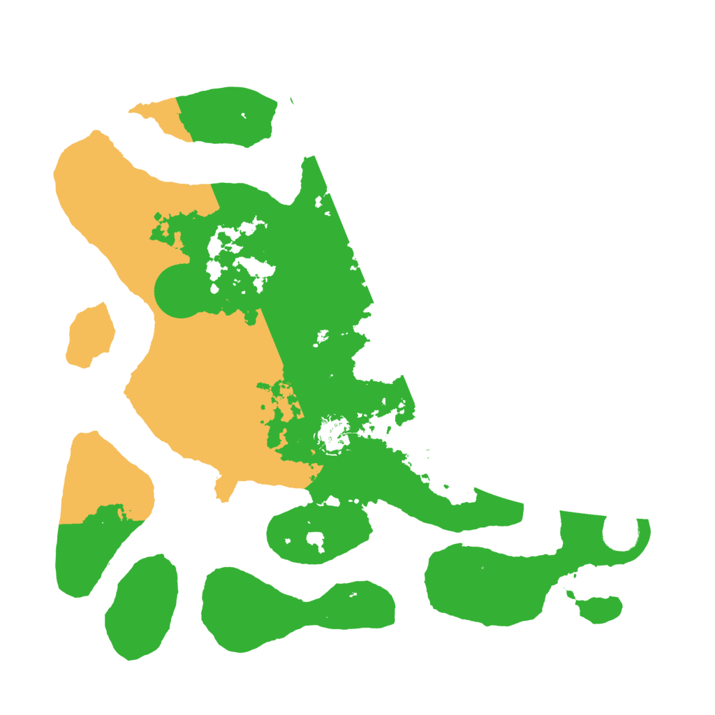 Biome Rust Map: Barren, Size: 3500, Seed: 3651098