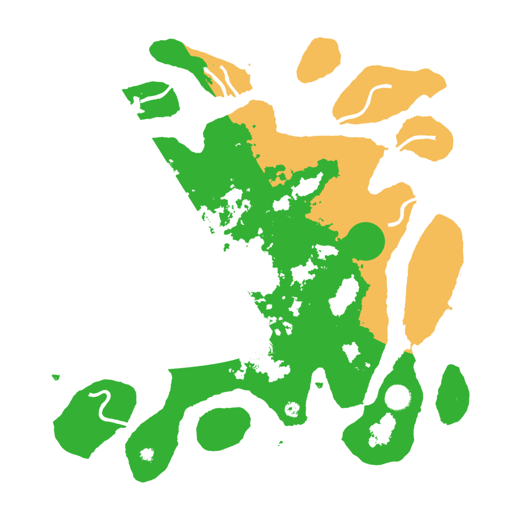 Biome Rust Map: Procedural Map, Size: 3500, Seed: 347172