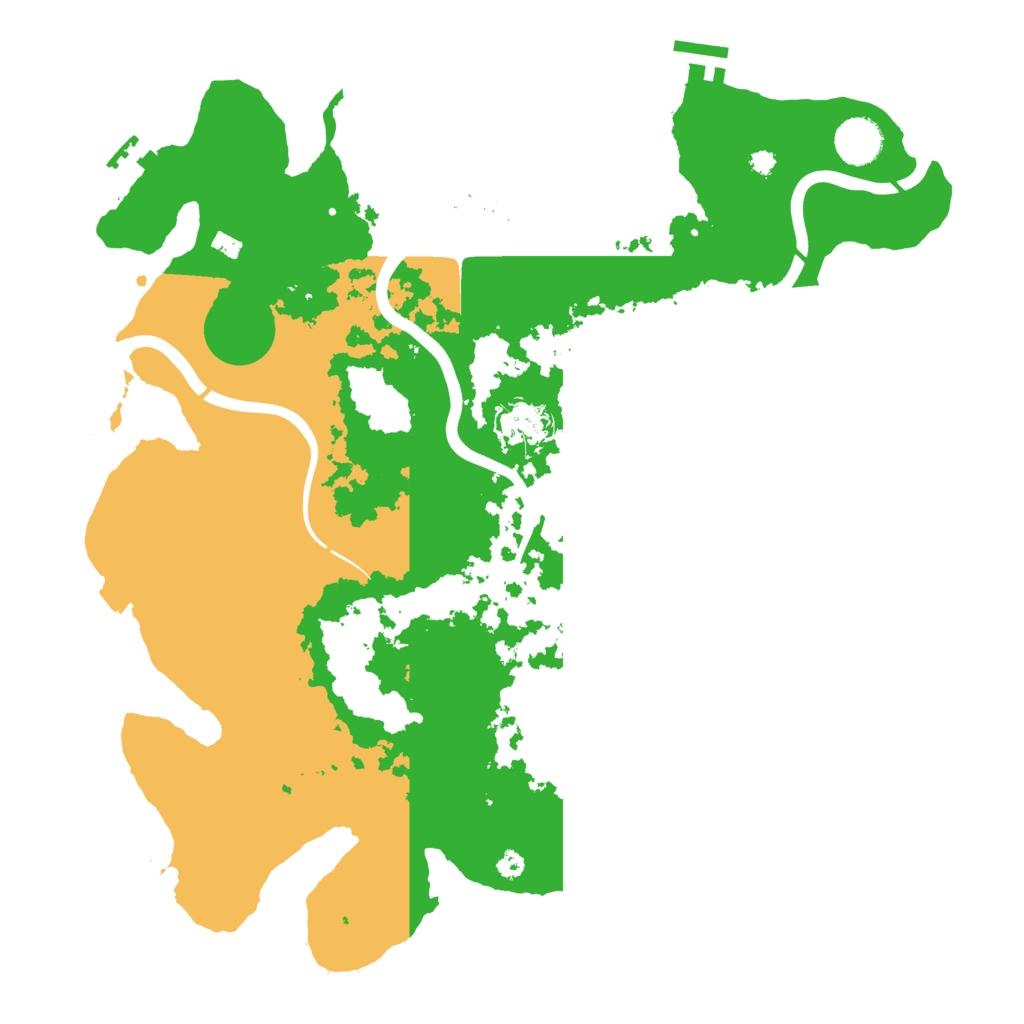 Biome Rust Map: Procedural Map, Size: 3800, Seed: 3913325