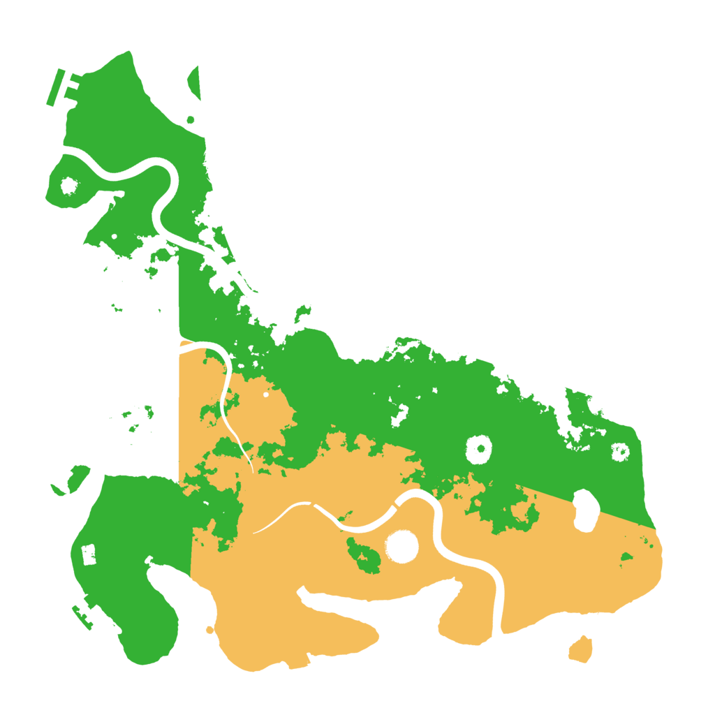 Biome Rust Map: Procedural Map, Size: 3800, Seed: 657092